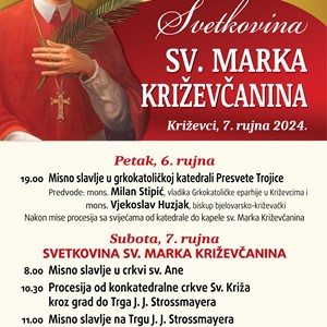 Nadbiskup Kutleša predvodi slavlje svetkovine sv. Marka Križevčanina u Križevcima